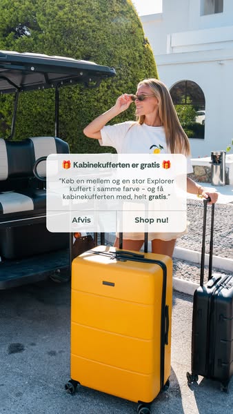 Få din gratis kabinekuffert (værdi: 899 kr)