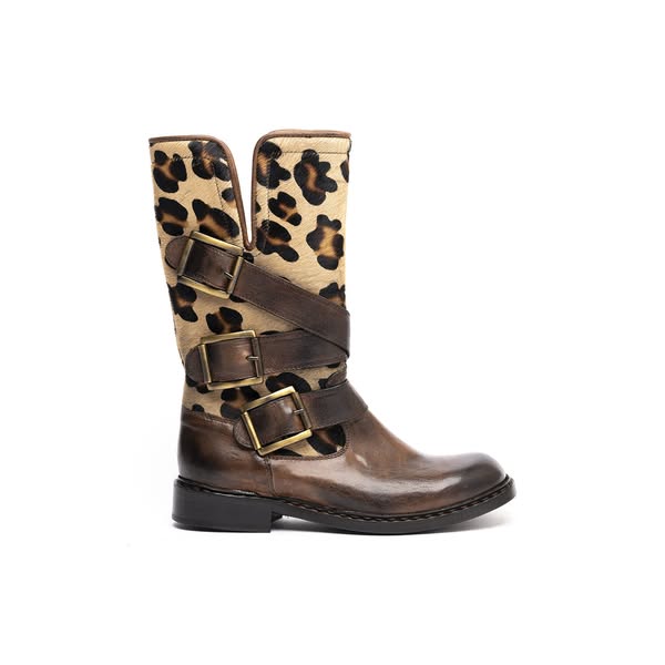 Biker in agnello cacao e vitello zampa di leone 36494/60 €355