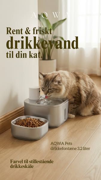 Prøv AQWA Pets Drikkefontæne