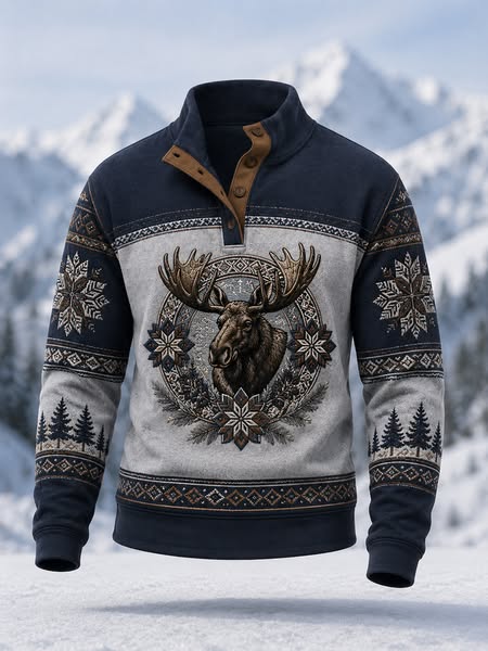 Nordisk Vildmark Kollektion | Älg, Varg & Korp Tröjor