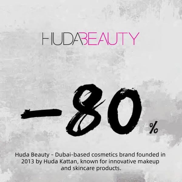 Huda Beauty Nur heute: 80 % Rabatt