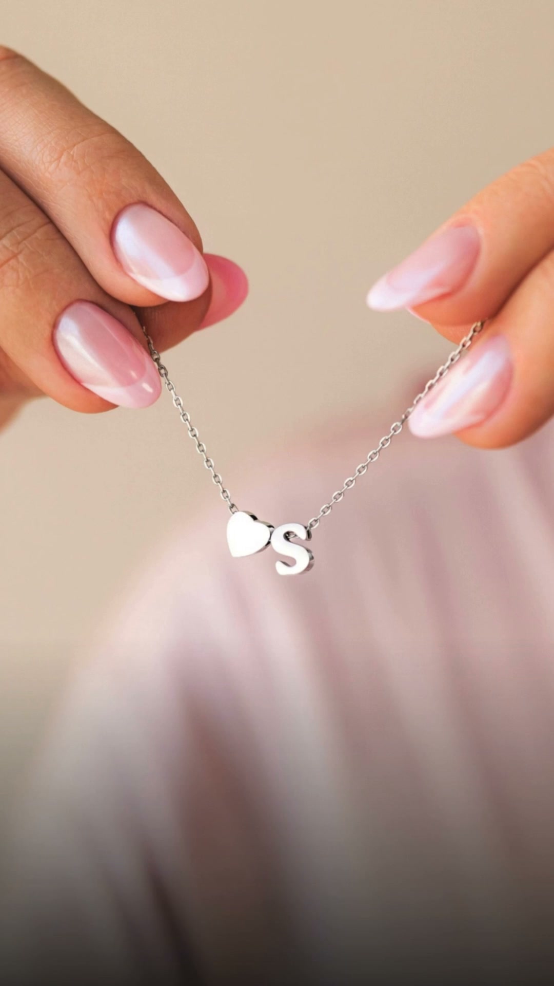 One letter. One little heart.