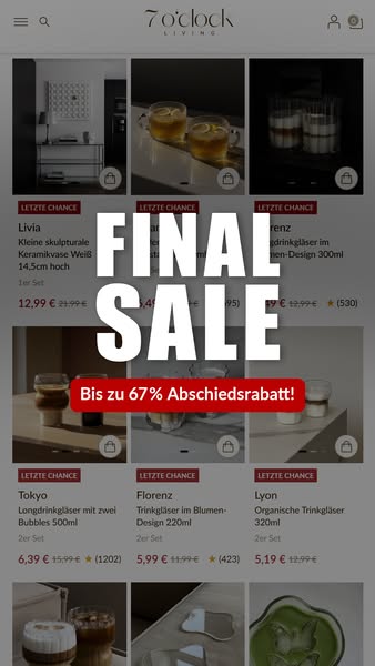 Letzte Chance · solange Vorrat reicht