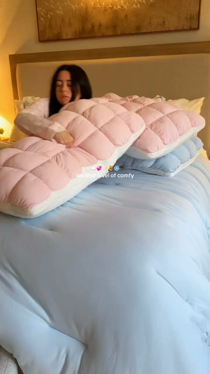 Cloud-like Pillow — A fluffy, soft bed pillow that offers cloud-like comfort