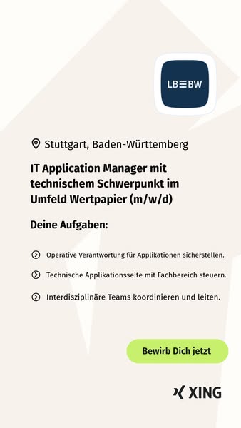 Nur wenige Klicks zum neuen Job