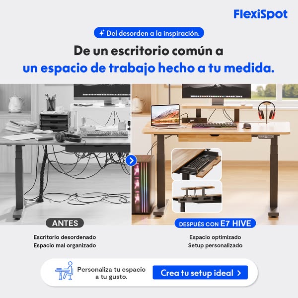 El escritorio que ordena tu caos. E7 Hive.