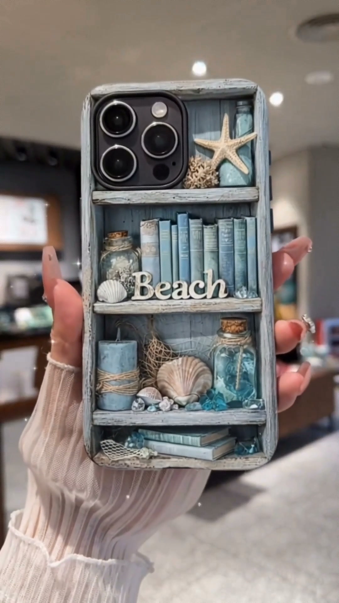 Personalized Vacation Feeling Bookshelf Phone Case