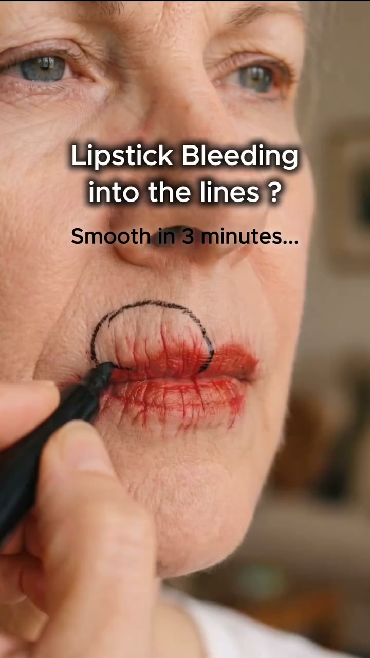 Stop using anti-aging product for lip lines