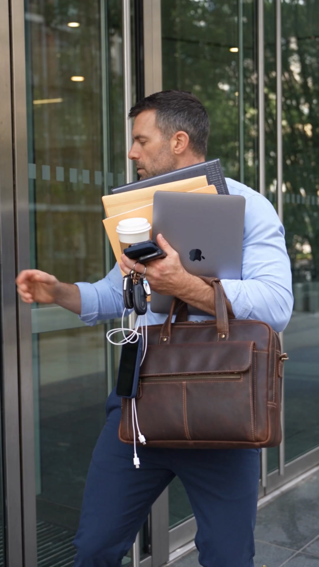 One Work Bag. One Hand Free.