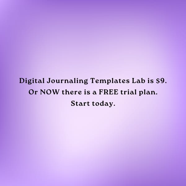 NEW $9 or FREE Digital Journaling Templates