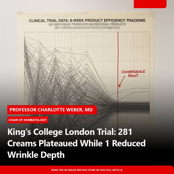 King's College London Trial: 281 Creams Plateaued While 1 Reduced Wrinkle Depth