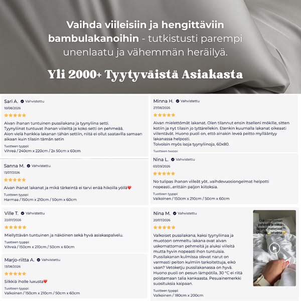 Ylellistä mukavuutta, joka oikeasti parantaa unenlaatuasi