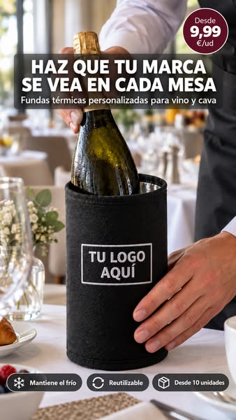 Fundas térmicas con tu logo · desde 9,99 €/ud