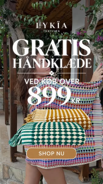 Gratis gæstehåndklæde over 899 kr.
