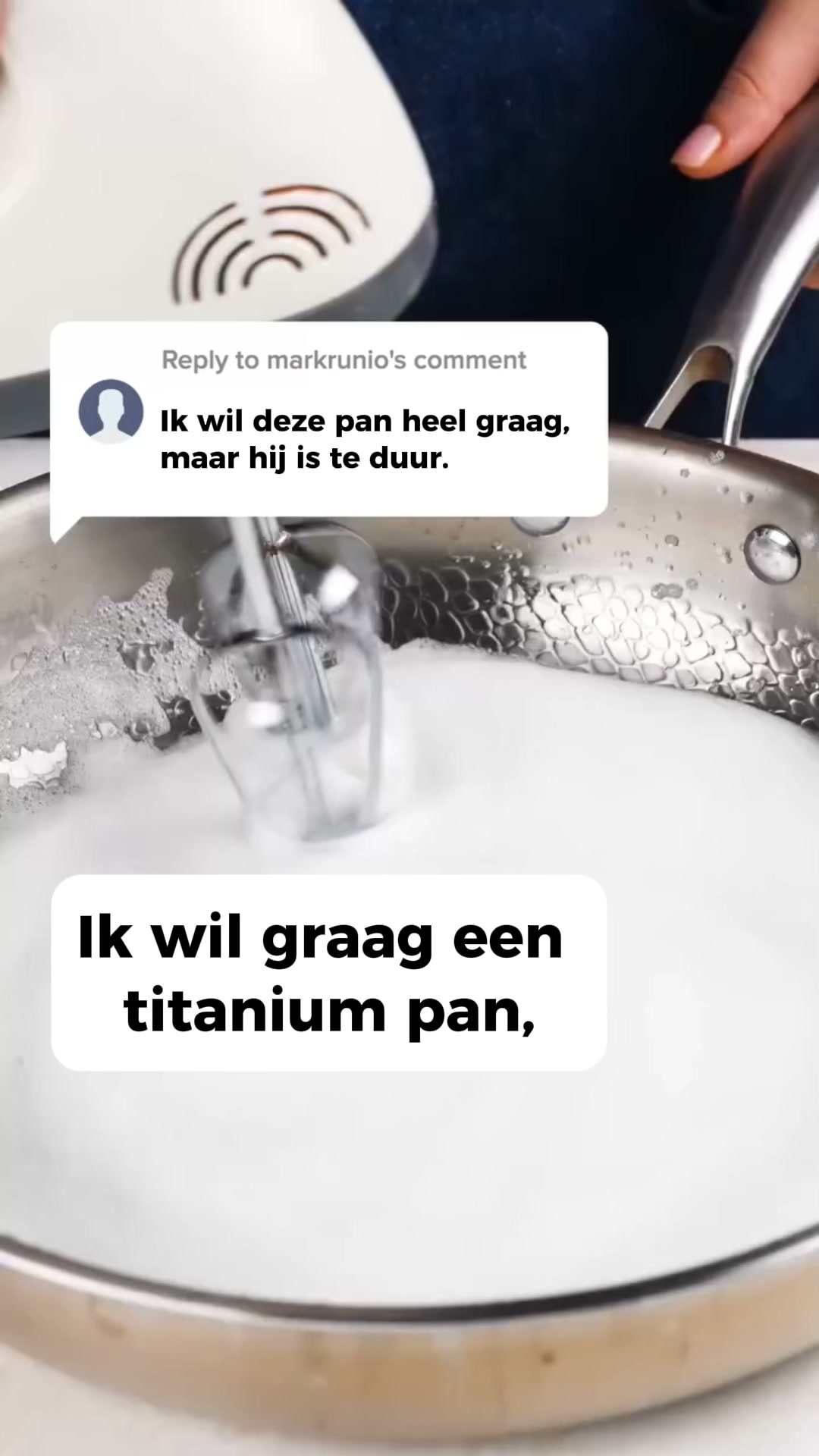 Klaar met afbladderende pannen? Kies voor puur titaan.