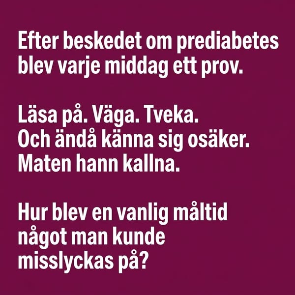 När middagen blev ännu ett prov du kunde misslyckas på