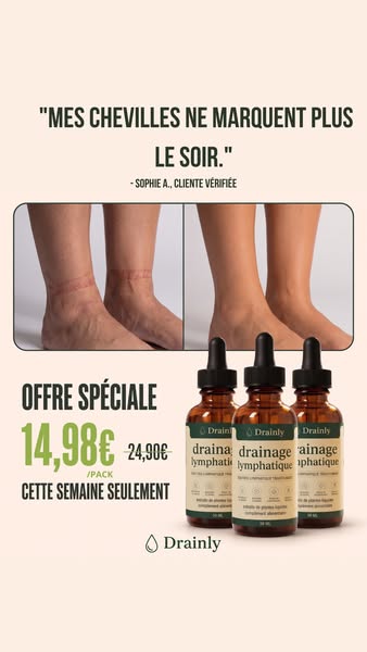 Mes chevilles ne marquent plus le soir