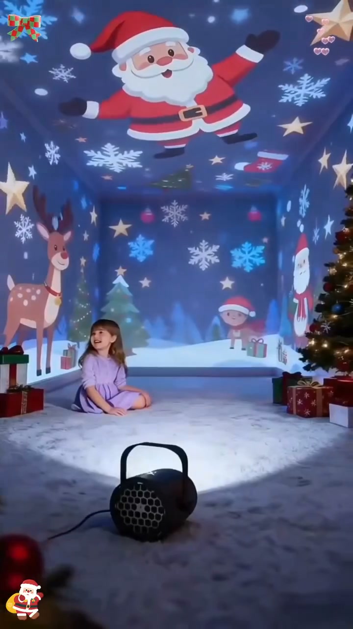 Proyector de luces navideñas – magia navideña al instante en tu hogar