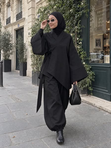 97% Cotton Asymmetrical Kimono