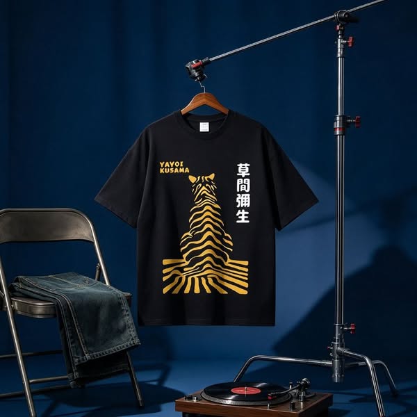 Japanese Modern Art Cat Tee