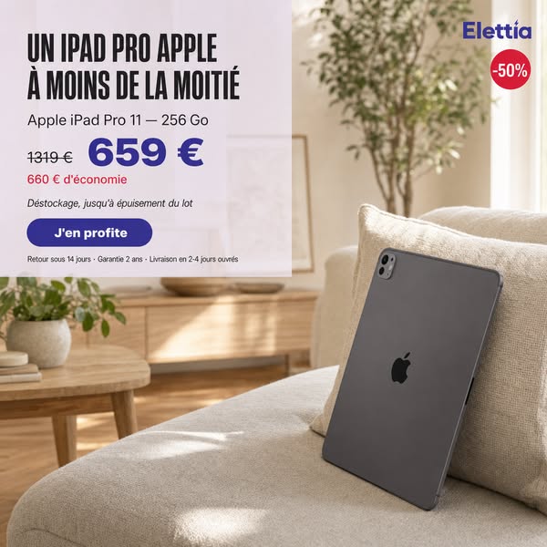 iPad Pro à moitié prix