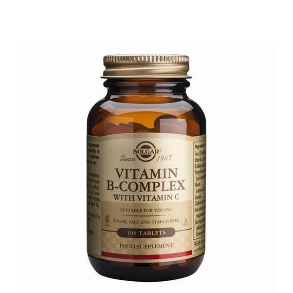 Solgar Vitaminas do Complexo B com Vitamina C 100 comprimidos - €12.71