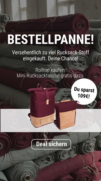 2in1-Rucksack geschenkt
