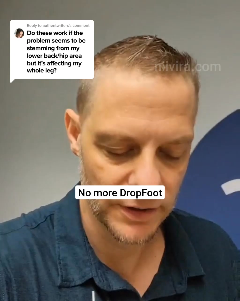 Walk with your foot lifted, not tripping or slapping.