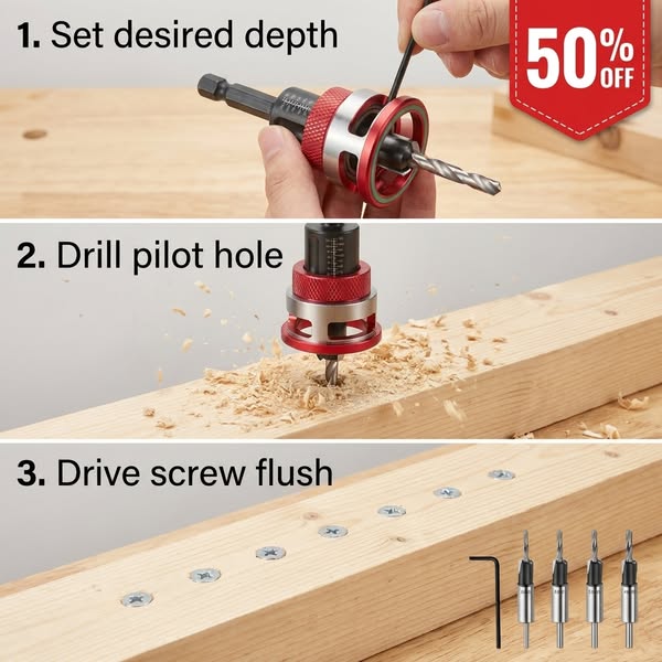 Two-Flute Counterbore with Depth Stop