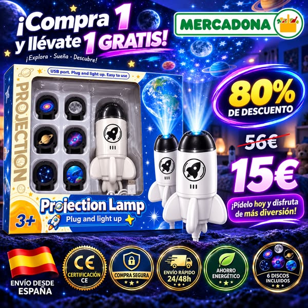 Proyector de Estrellas HD Plug & Play