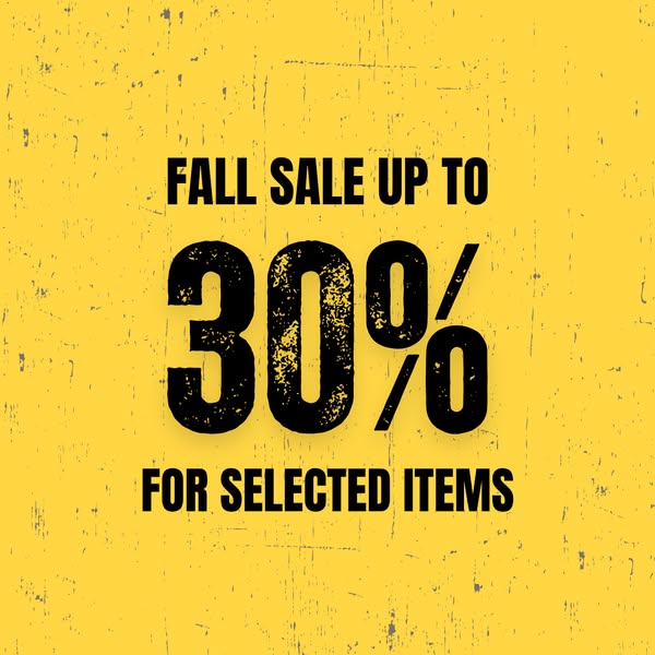 Up to 30% off early sale!!