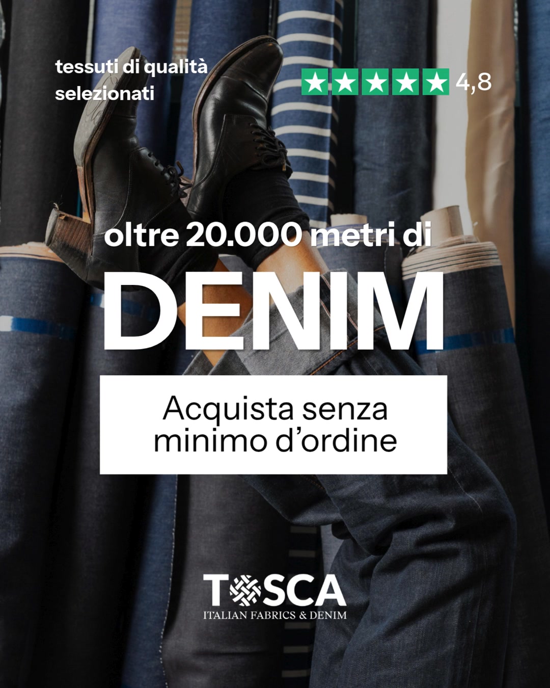 DENIM e tanti altri tessuti premium per la tua collezione o il tuo business.