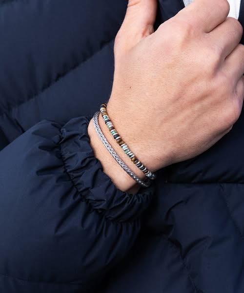 Pig & Hen Mariner Brontide 4mm Nagoya | 925 Sterling Silver | Beaded Bracelet