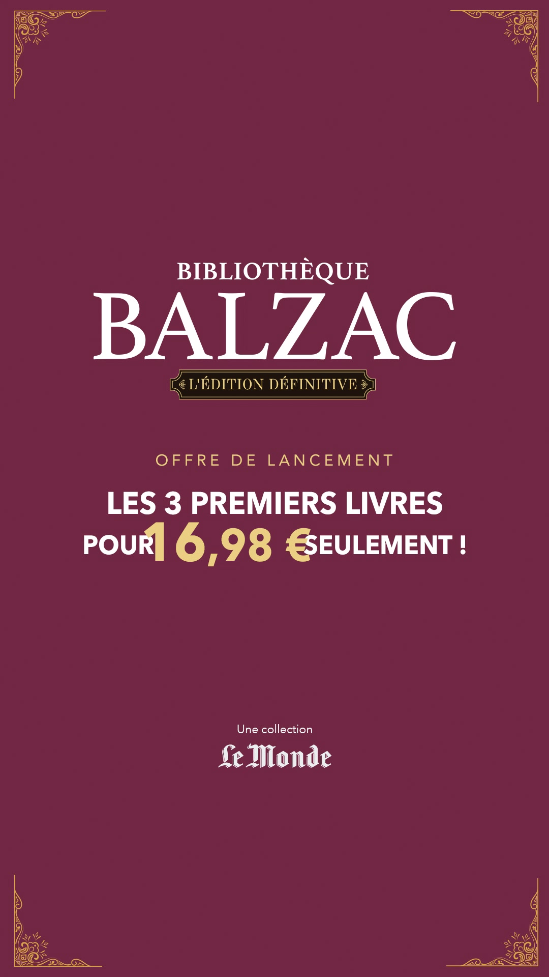 Collection bibliothèque Balzac