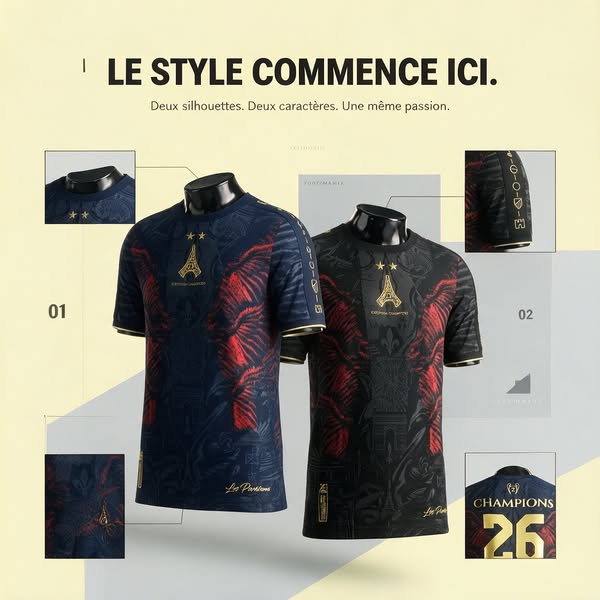 Toute l’histoire de l'équipe de France de football, réunie dans un seul maillot.