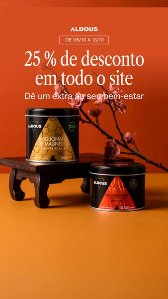 Até -25% em toda a loja | Aldous
