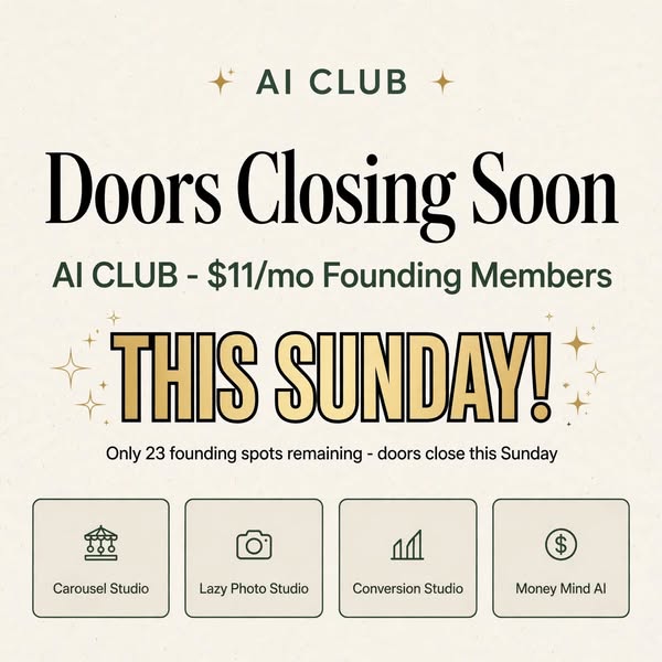 LAST CHANCE TO JOIN FOR $11!