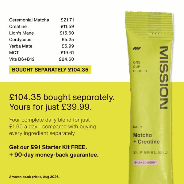 £104.35 separately. £39.99 here.