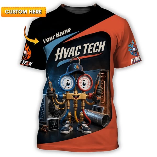 HVAC's Perfect Shirts Custom Name for You!