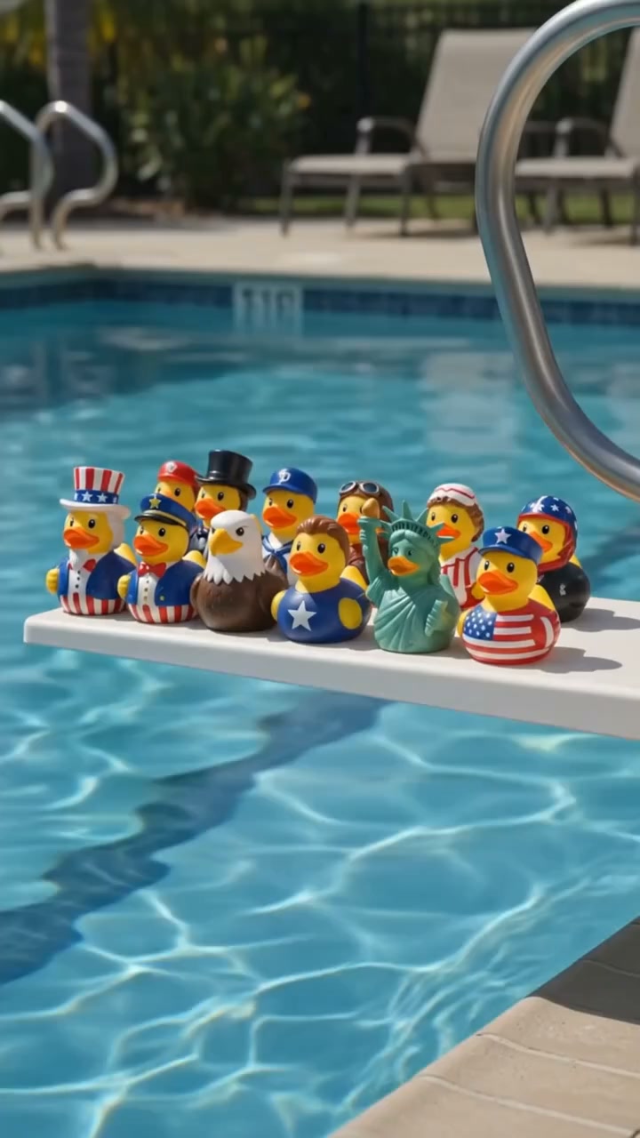 Limited Edition!2026 American Patriotic Duck Advent Calendar