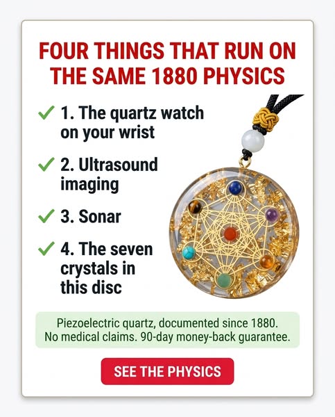 On Day 41 My Sister-In-Law Took Her Crystal Pendant Off To Test It. I Told Her The Physics Has Been Documented Since 1880. It Does Not Switc