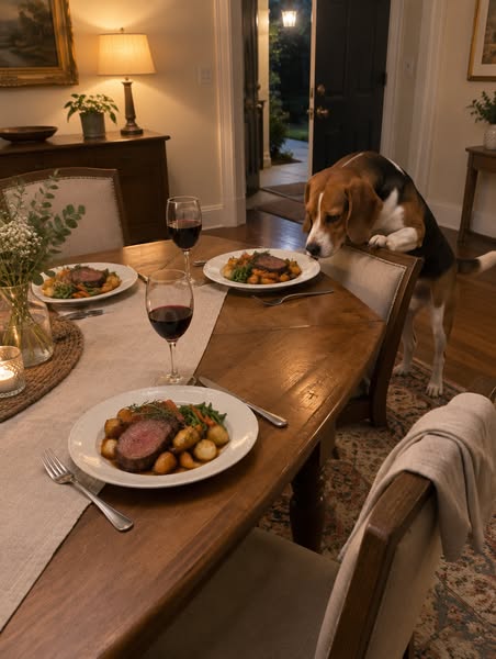 After She Left, My Beagle Finished Her Short Ribs