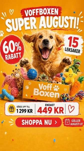 15 hundleksaker för endast 449 kr!