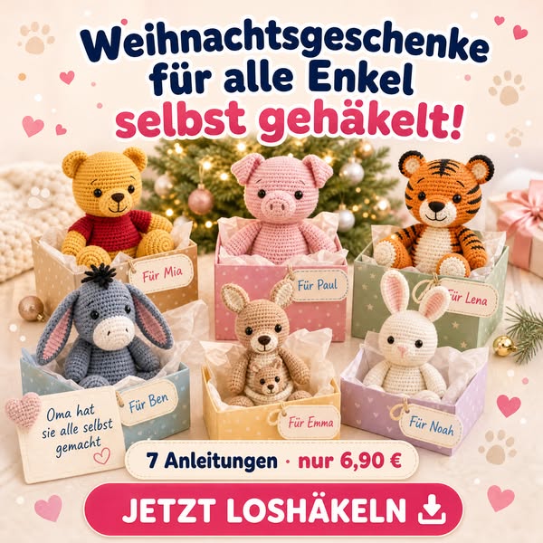 7 Kuscheltiere für 6,90 €