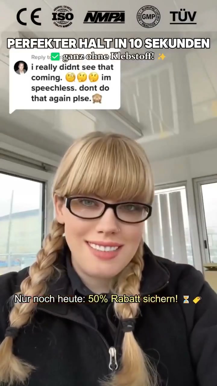 "Schon wieder wackelt die Prothese? Schluss mit dem Ärger über verrückte Zähne und klebrige Pasten!"