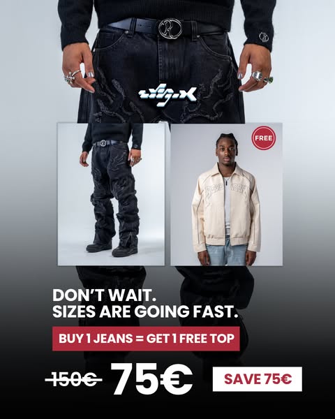 FLARE FIT ZIPPED JEAN FLAMES