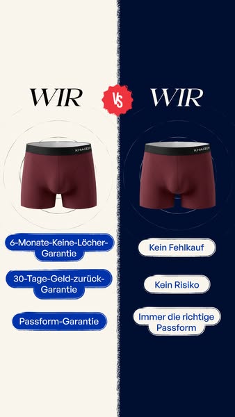 Sichere dir 1 Gratis-Boxershorts beim Kauf von 3!