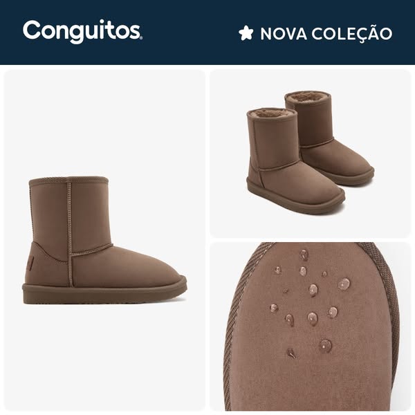 Botas Australianas Repelentes de Água Taupe