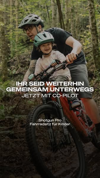 Shotgun Kinderfahrradsitz | Kostenloser Versand