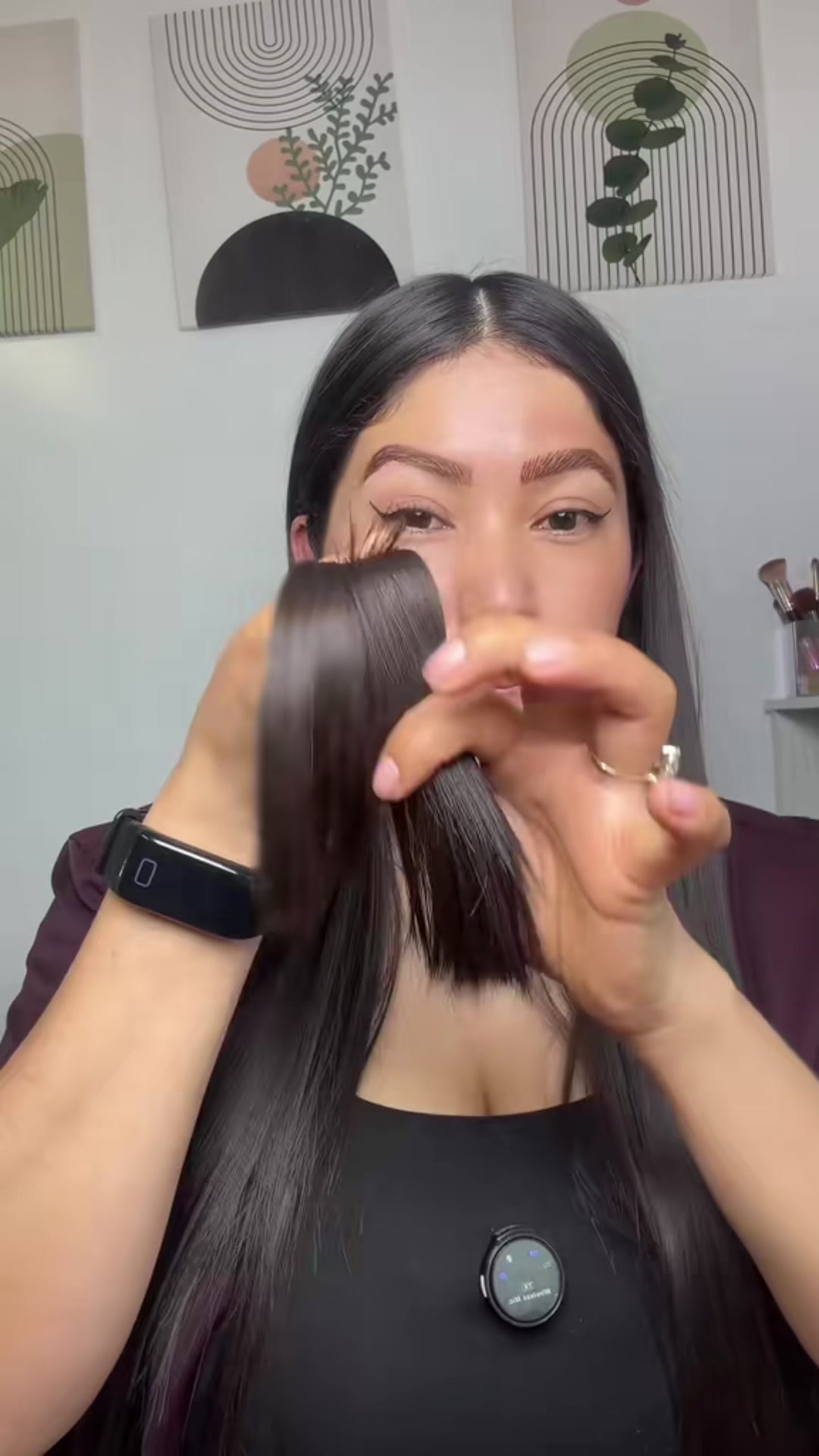 Rough Blow-Dry to Glass Hair